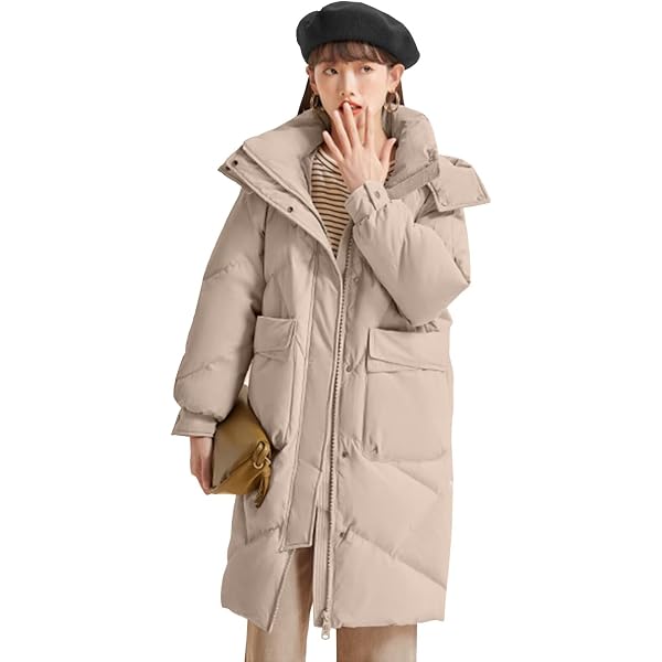 Amazon | [eleitchtee] LHT ダウンコート ロング レディース ベンチ 