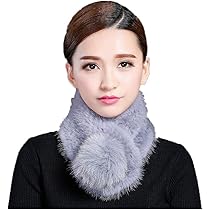 Amazon | [マホーム] ミンクファー マフラー 女性用 レデイース