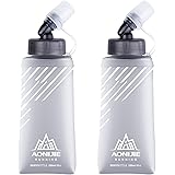 Azarxis ハイドレーション ボトル 折りたたみ水筒 TPU 水筒 携帯式ボトル ウォーターボトル 軽量 給水 ランニング マラソン トレイル 登山 サイクリング アウトドア ソフト フラスク 250ml 350ml 450ml 500ml