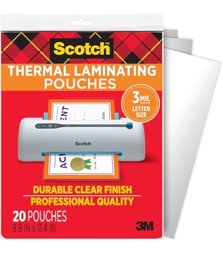 Self Laminating Pouches 5 Mil - Medium Photo Card Size (4-1/4 X 6-1/4) 100 Per Box Laminating Sheets 4x6 - View #13