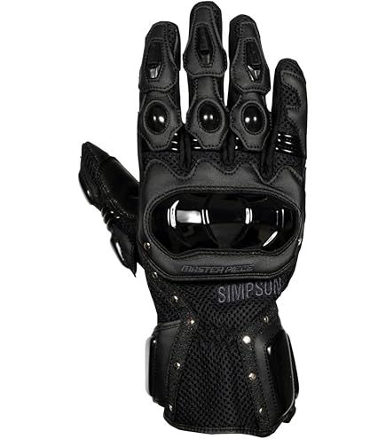 SIMPSOM レーシンググローブ ブラック Mサイズ SIMPSON（バイク） セール品 シンプソン USA SIMPSON THE
