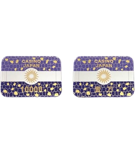 Amazon | 5 Pcs denominated長方形ポーカーチップPlaques
