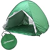 MERMONT ワンタッチテント ポップアップテント 140cm キャンプ テント ワンタッチ UVカット ビーチテント 着替え 日よけ テントフルクローズ サンシェード テント 簡易テント 140×120×113cm