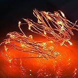 Zhaozhe装飾ライト LEDストリングライト ジュエリーライト 電池式 5m50球 雰囲気作り イルミネーション クリスマス パーティー (イエロー)