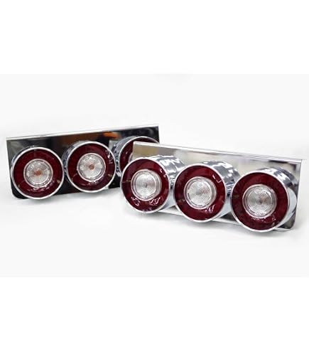 Amazon | トラック用 丸型 3連 フルLED レッド/クリア