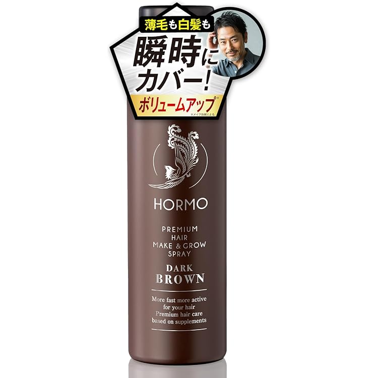 Amazon | マッシーニ クイックヘアカバースプレー ダークブラウン 140g