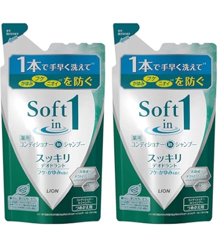 Amazon | ライオン ソフトインワン シャンプー スッキリデオドラント