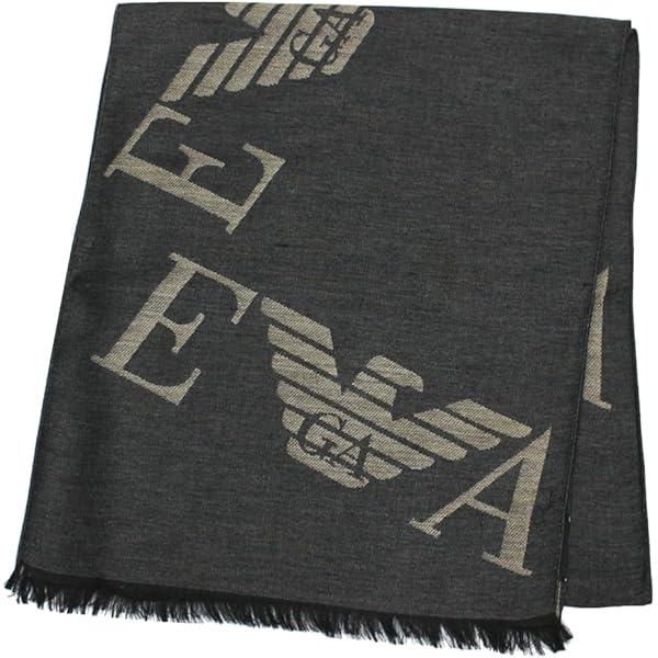 Amazon | [エンポリオアルマーニ] メンズ マフラー グレー (625214