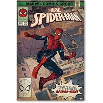 Amazon.co.jp: 映画ポスター スパイダーマン コミックブックカバー