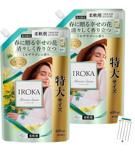 Amazon | まとめ買い IROKA ミモザサボン スパウト 詰め替え用 650ml×2