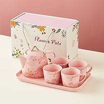 花柄ピンク陶器急須 花柄ピンク陶器急須 山下陶器 急須 ピンク 500ml 桜しずく