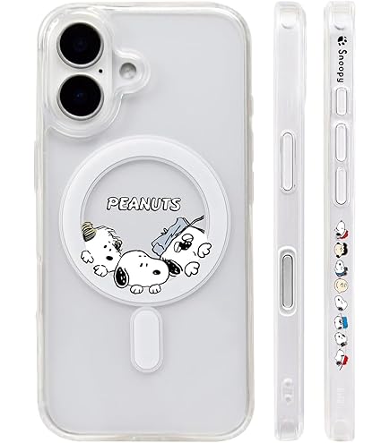 Amazon.co.jp: グルマンディーズ ピーナッツ スヌーピー iPhone16