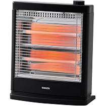 Amazon | [山善] 電気ストーブ ヒーター 小型 足元 転倒OFFスイッチ