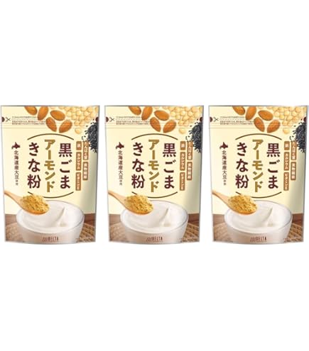 Amazon.co.jp: 黒ごまきな粉アーモンド220g【3個セット】 : 食品・飲料