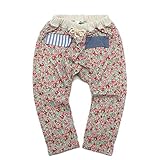 RAG MART リブニット切替ベビーモンパン ピンク(P) 80