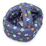 【未来ワールド】 MW-88 ベビースポンジヘルメット 赤ちゃん ヘルメット 頭の保護 超軽量 衝撃吸収 通気性抜群 & コーナークッションガード2m (ネイビースター)