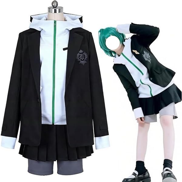 Amazon.co.jp: [PWPCOS]緑仙 コスプレ 衣装 VTuber 七次元生徒会