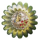 Iron Stop dasep120 – 10 AnimatedセピアバタフライWind Spinner