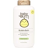 Sun Bum Baby Bum Bubble Bath | Tear Free Foaming Bubble Bath for Sensitive Skin with White Ginger| Green Coconut Fragrance | 