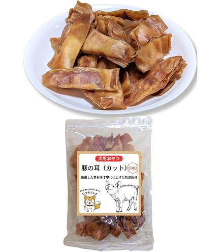 無添加 犬 | 国産 おやつ 豚耳 犬のおやつ 豚耳細切り 豚耳カット 大