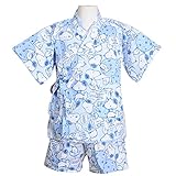 (スヌーピー) SNOOPY 子供用キャラクター柄甚平 9409 110cm ブルー