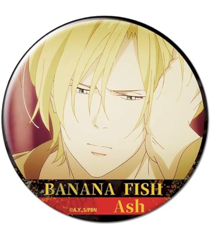 Amazon | BANANA FISH 缶バッジ デザイン04(アッシュ・リンクス/D