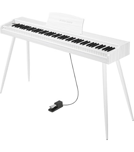 Amazon | Carina 電子ピアノ 88鍵盤 キーボード 木製 一体型スタンド