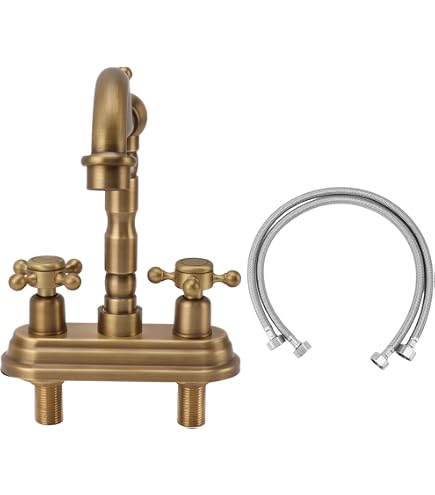 Kingston Brass GKB602B Restoration Lavatory Faucet - Polished Brass With Pop-Up Drain, 4.5" Spout - View #10