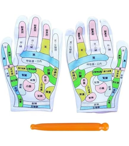 Amazon.co.jp: 経穴グローブ反射区ハンドマッサージ経絡と副枝ハンド