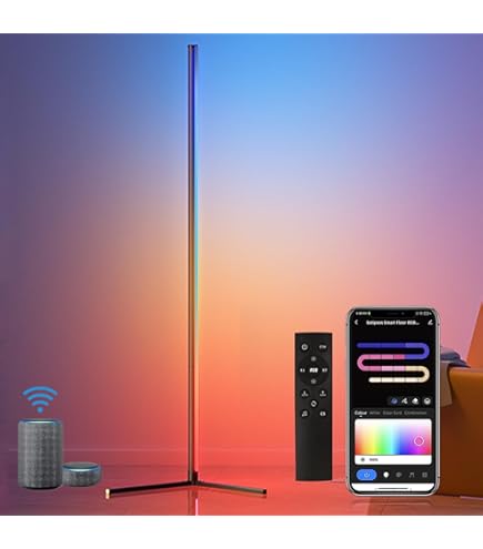 Amazon.co.jp : フロアーライト RGB 変色 フロアスタンド LED ランプ