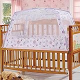 Wanghong 蚊帳 ベビー かや ベビーベッド用 底付き モスキートネット テント式 ムカデ対策 蚊帳 赤ちゃん 虫よけネット