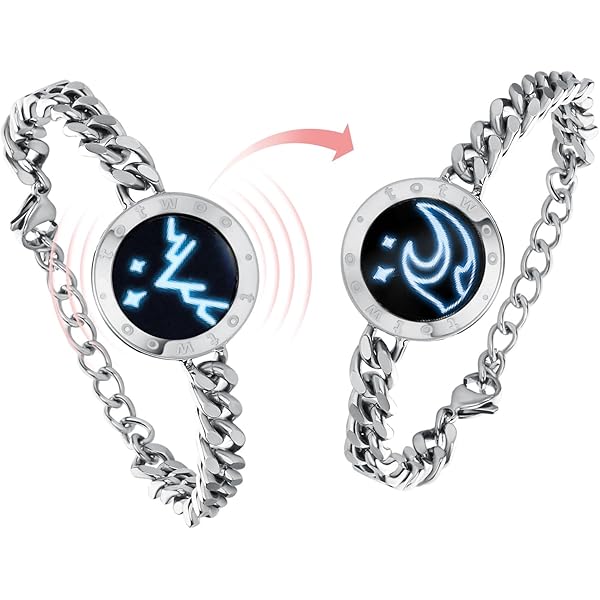 Amazon | [TOTWOO] 遠距離タッチペアブレスレット 愛を伝える