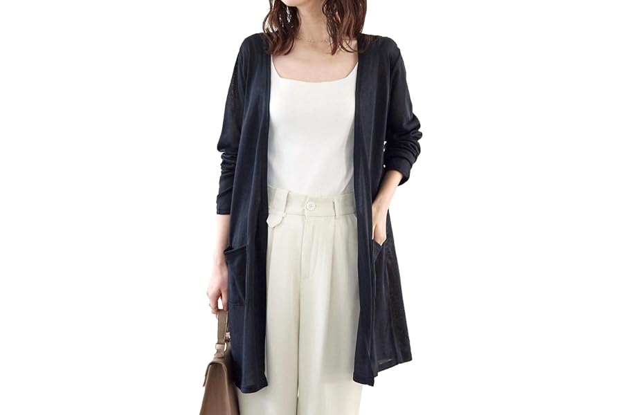 [神戸レタス] ロングカーディガン レディース[C3703]