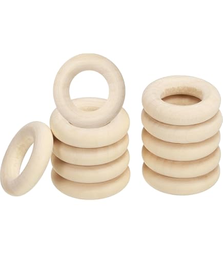 Amazon | 木製リング ウッドリング サークルリング 未塗装 木の