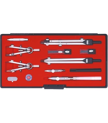 Amazon | ウチダ KD型製図器 SEセット 『SE13品組 鉛筆製図セット』 1  