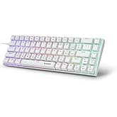 60% Mechanical Keyboard RGB Backlit, Ultra-Compact Layout 68 Keys Gaming Keyboard, E-YOOSO Z-686 Hot Swappable Keyboard, Blue