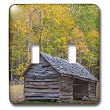 Danita Delimont – アパラチア – テネシー州、Great Smoky Mountains、トウモロコシCrib atジム・ベイルズPlace – 照明スイッチカバー – ダブルトグル