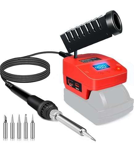 LIVOWALNY Cordless Heat Gun For Milwaukee 18V Battery - 350W Variable Temp