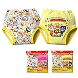 ベビー トレーニングパンツ アンパンマン 2枚組 3層構造 女男児 ベビー キッズ (1.ピンク/100cm)