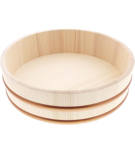Amazon | 寿司桶 【飯台・飯切】 業務用 大きいサイズ (47.5cm 2升用