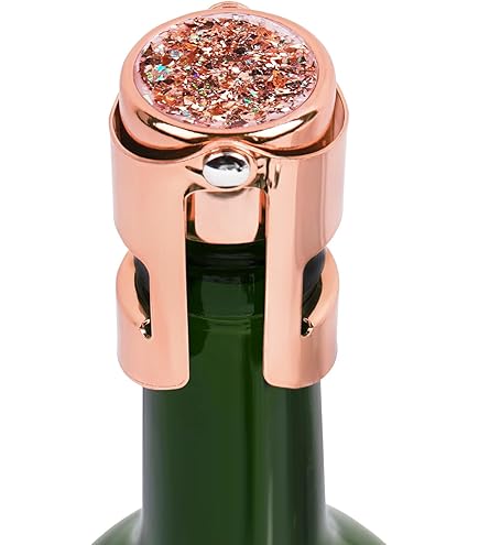 thumbnail image 2 of Champagne&Wine Bottle Stoppers Stainless Steel With Food Grade Silicone Leak Proof Keep Fresh Reusable Saver Prosecco Sparkling 2 of 11