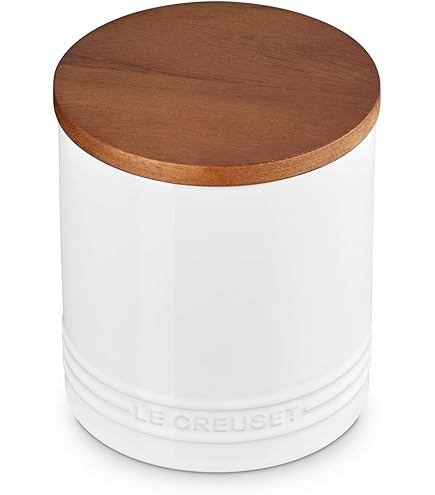 Amazon | ル・クルーゼ(Le Creuset) ストーンウェア キャニスター 木製