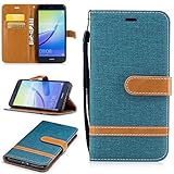 Huawei P10 Lite ケース Huawei P10 Lite ケース, OMATENTI 100％手作り 高級PUレザー ケース 手帳型 保護ケース カード収納ホルダー付き 横置きスタンド機