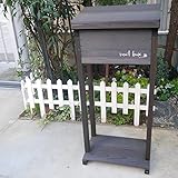 メガポスト　ダークブラウン