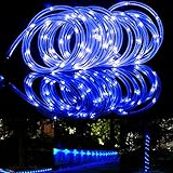 100 LEDロープライト – Solar Powerアウトドア防水33 ft銅ワイヤロープ – Gardensぶら下げるパティオクリスマスパーティーHolidayウェディング装飾用LEDソーラーライ