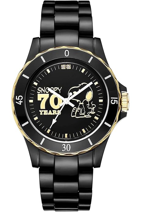 腕時計 スヌーピー 機械じかけのラッキータイム ダイヤモンド入り  