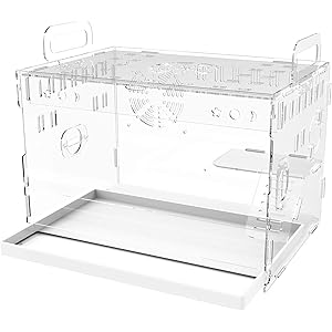 MORSEN ハムスターケージ ハムスターハウス 組立式 アクリル製 ブランコ シーソー ハウス 寝袋 バスルーム 食器…