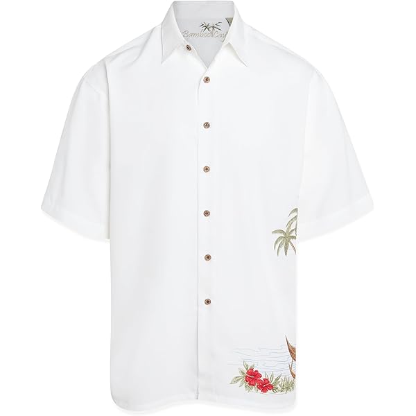 Amazon.co.jp: Bamboo Cayメンズウクレレ島、刺繍トロピカルスタイル