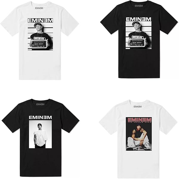 Amazon | [Eminem] T Shirt The Glow Slim Shady Logo 新しい