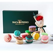 マカロン Amazon.co.jp: 【ギフト】人気12個＆お花 セット マカロン